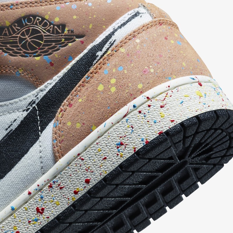 Air Jordan 1 Mid Brushstroke | DA8005-100