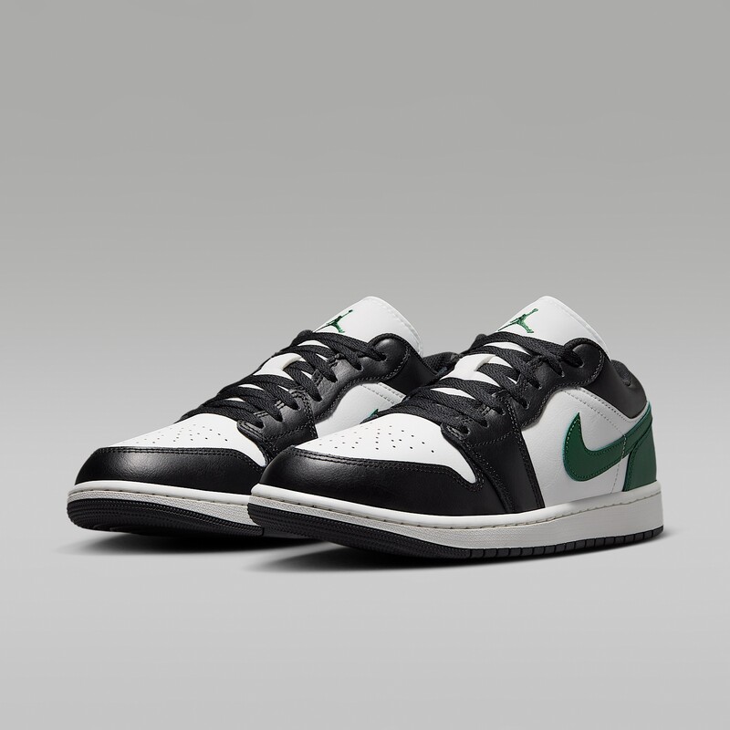 Air Jordan 1 Low "Black/Gorge Green" | 553558-047