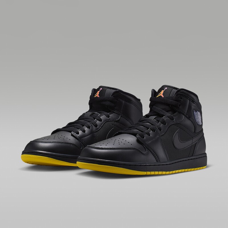 Air Jordan 1 Mid SE "Black/Yellow" | IO2052-001