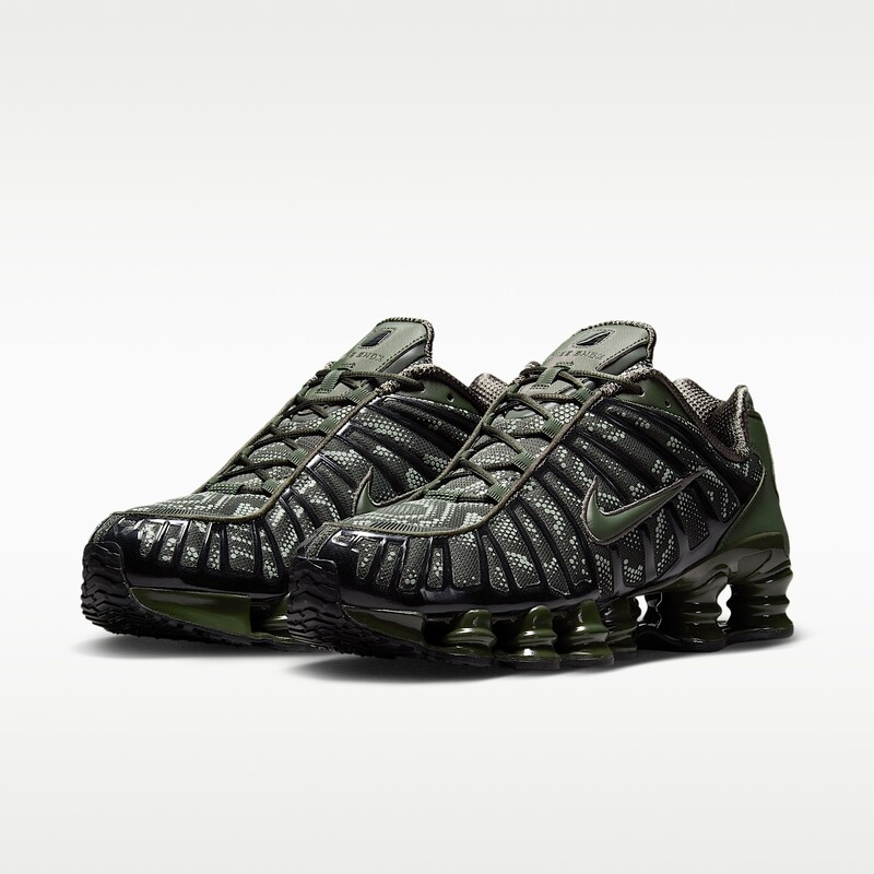 Nike Shox TL "Olive Newsprint" | IM4687-001