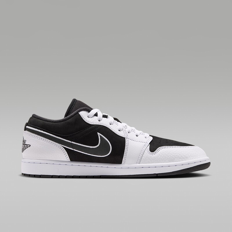 Air Jordan 1 Low Suede "Black/White" | IX6983-001