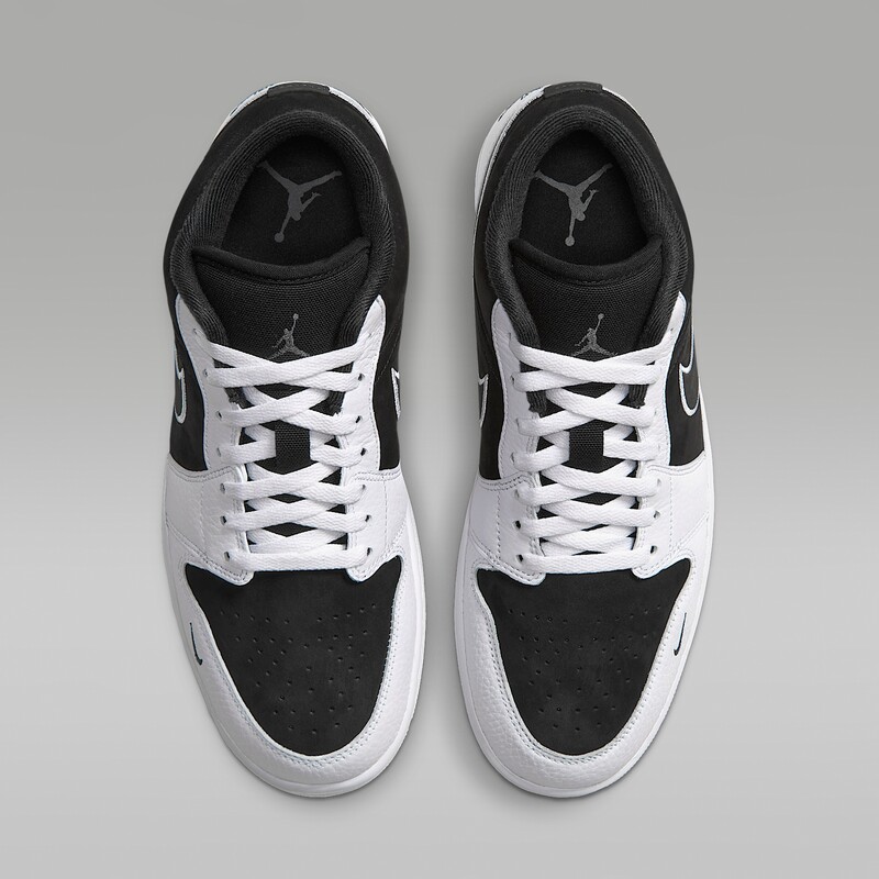 Air Jordan 1 Low Suede "Black/White" | IX6983-001