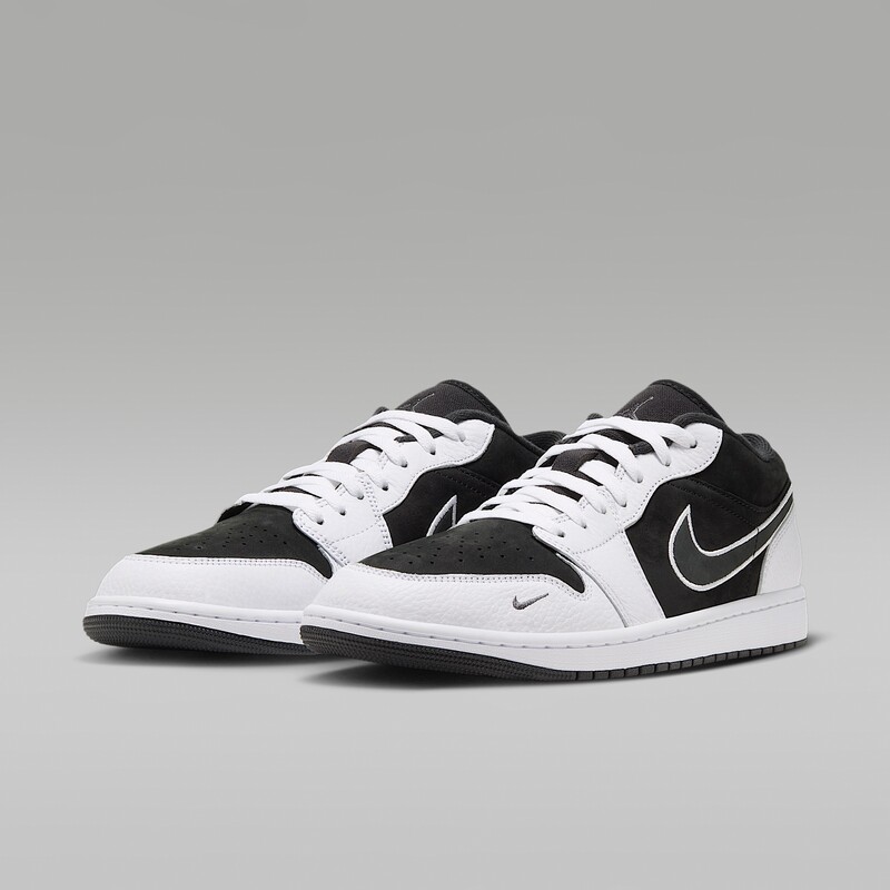 Air Jordan 1 Low Suede "Black/White" | IX6983-001