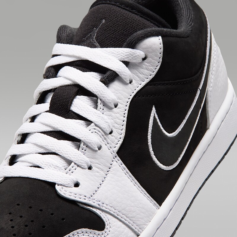 Air Jordan 1 Low Suede "Black/White" | IX6983-001