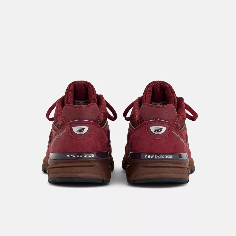 New Balance 990v4 Made in USA "Monarch Burgundy" | U990BR4