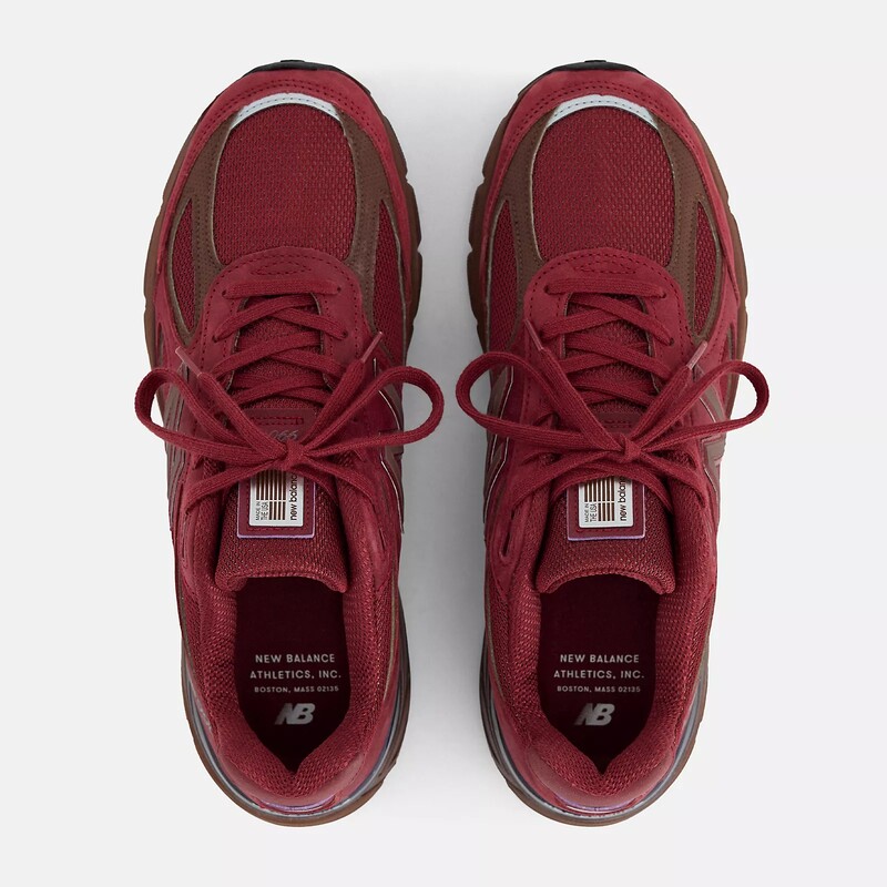 New Balance 990v4 Made in USA "Monarch Burgundy" | U990BR4