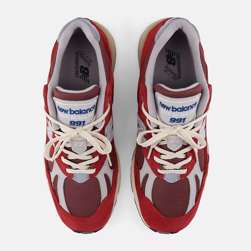 New Balance 991V2 Made in UK Vintage Sports "Karanda Red" | U991RS2