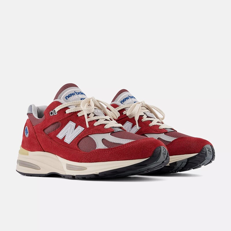 New Balance 991V2 Made in UK Vintage Sports "Karanda Red" | U991RS2