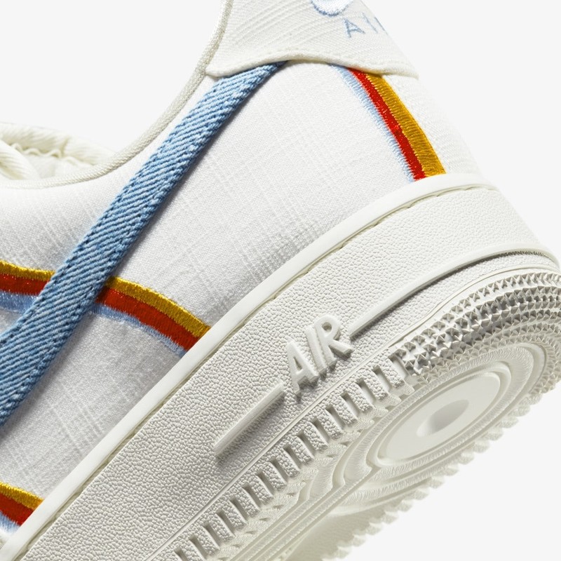 Nike Air Force 1 Low Sail Denim Swoosh | DJ4655-133