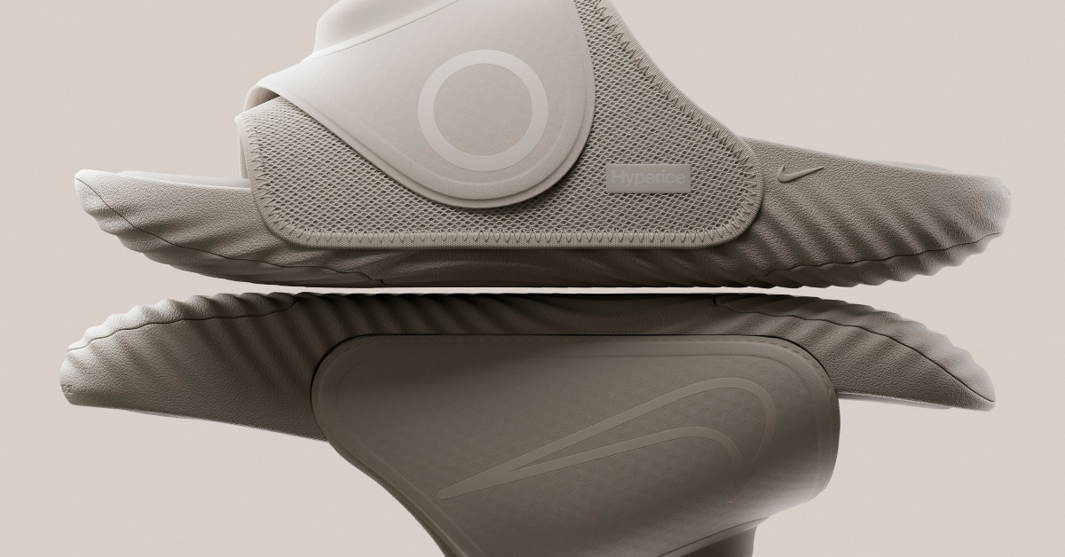 Nike x Hyperice Air Zoom Hyperslide: Dieser Recovery-Slide arbeitet mit Wärme und Vibration