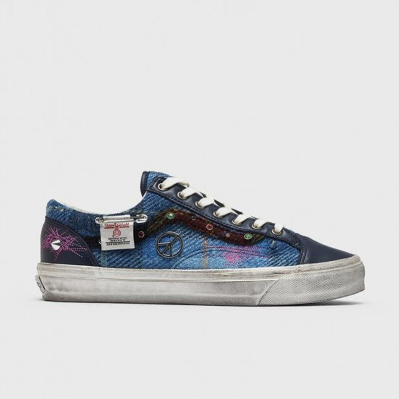 Harris Tweed x Vans LX Old Skool 3 "Navy" | VN000E8VBIP1