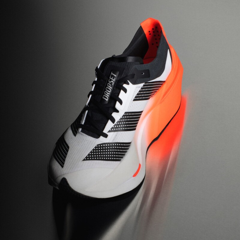 adidas Adizero Dropset Elite "White/Solar Red" | LA6218