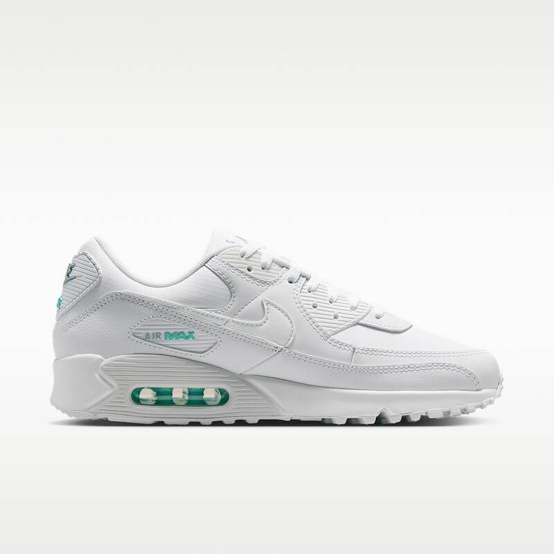 Nike Air Max 90 "White/Hyper Turquoise" | IB7680-101