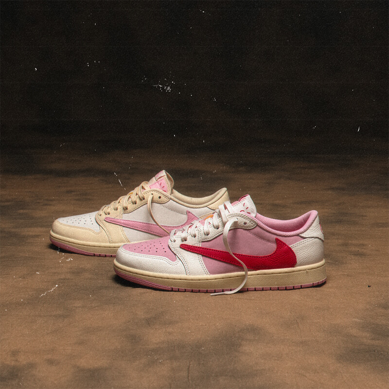 Travis Scott x Air Jordan 1 Low OG "Tropical Pink" | IQ7604-101