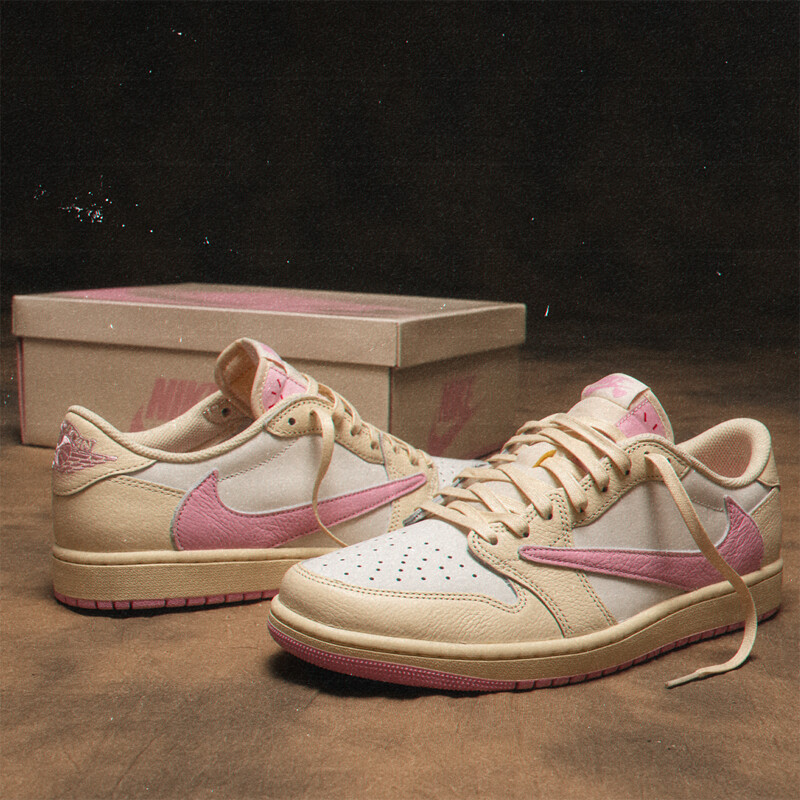 Travis Scott x Air Jordan 1 Low OG "Shy Pink" | IQ7604-100
