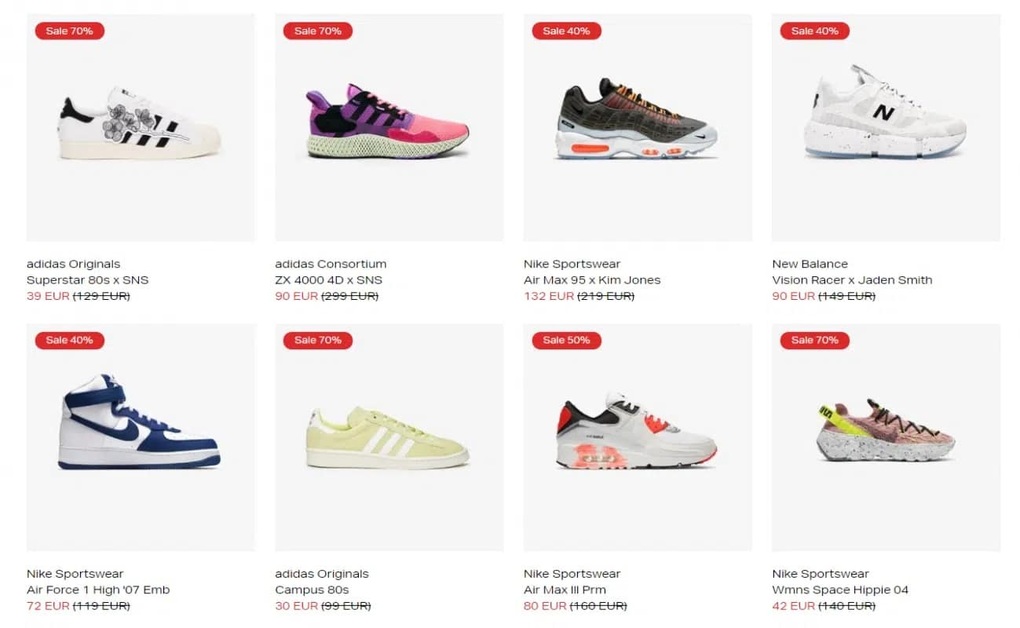 40% - 70% OFF in The Sneakersnstuff Holiday Blowout Sale