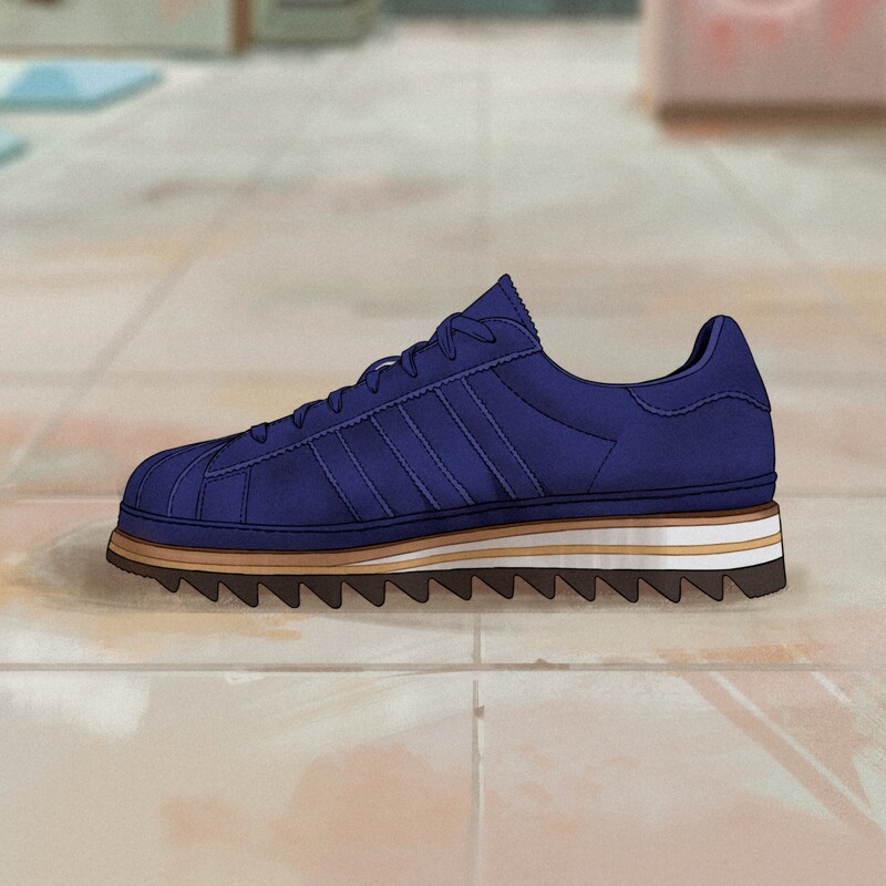 CLOT by Edison Chen x adidas Superstar "Dark Blue" | KJ0283