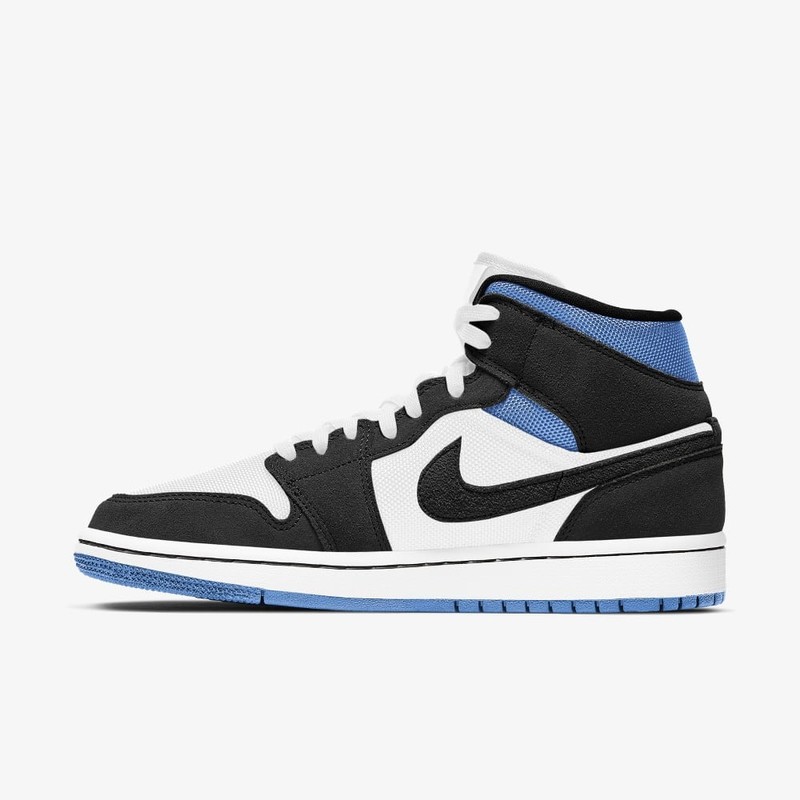 Air Jordan 1 Mid SE Mix Materials Black/Blue | BQ6472-102