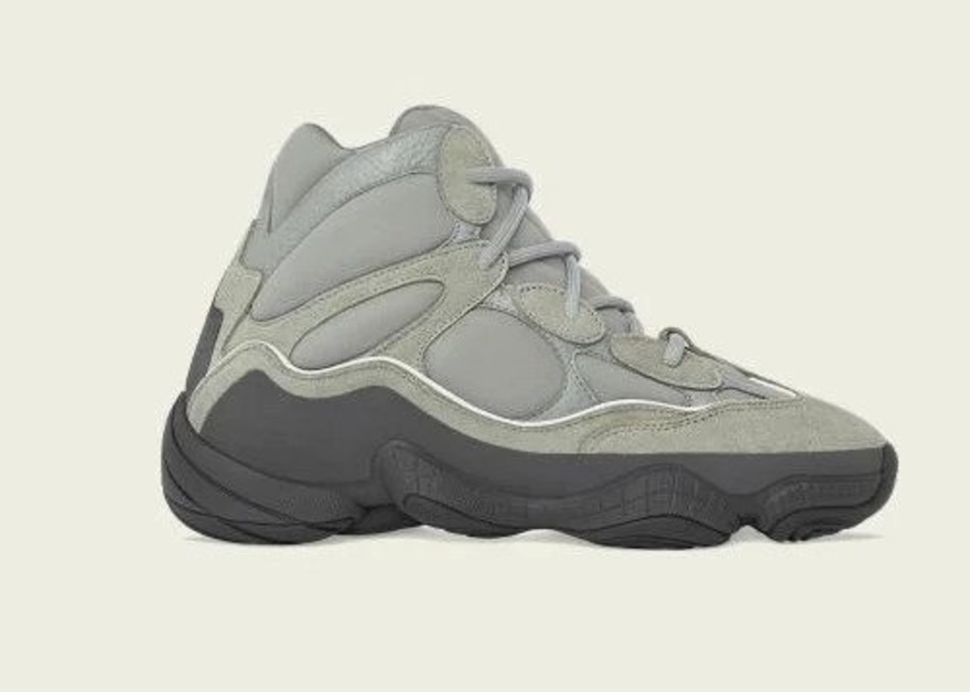 Ein neuer adidas Yeezy 500 High im „Mist Slate“ Colorway