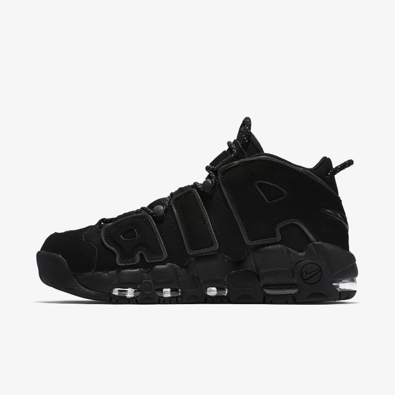 Nike Air More Uptempo Triple Black | 414962-004