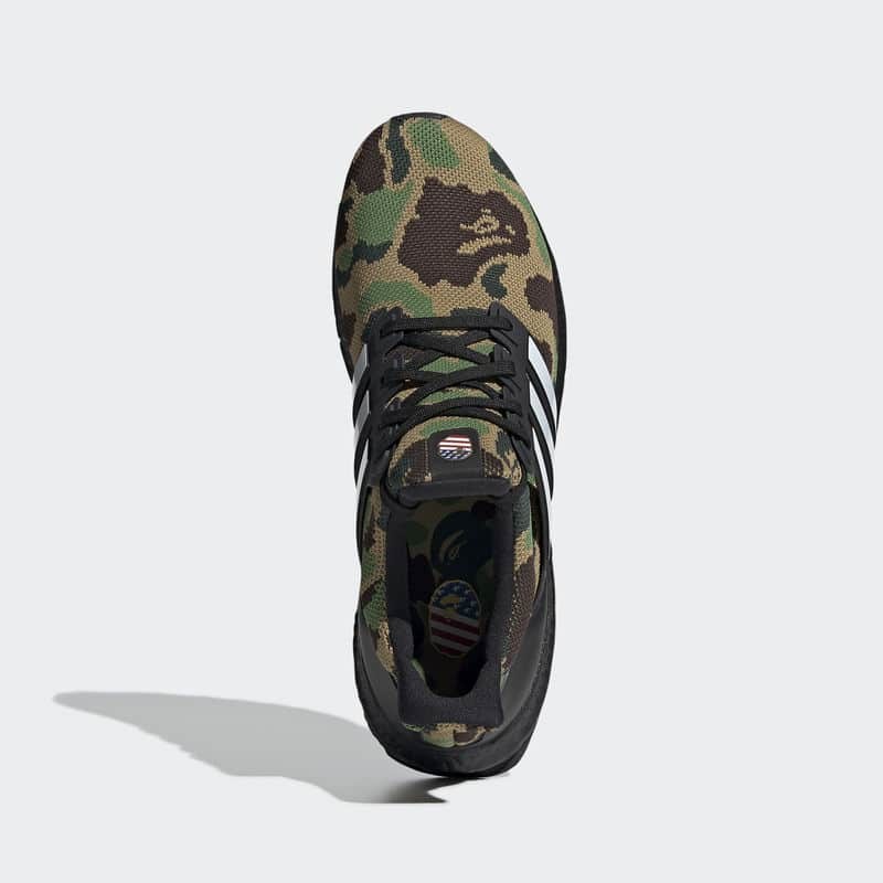 BAPE x adidas Ultra Boost American Football Green Camo | F35097