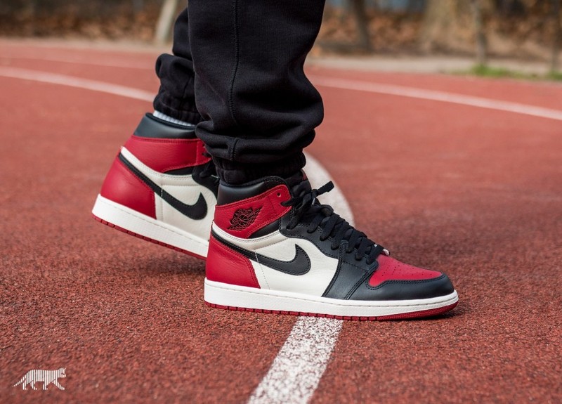 Air Jordan 1 High OG Bred Toe | 555088-610