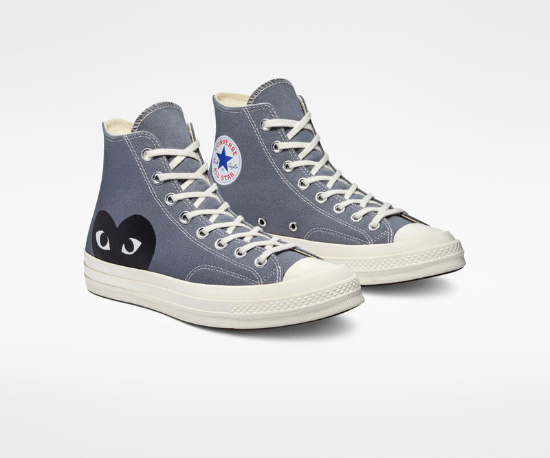 Comme des Garçons x Converse Chuck 70 High 'Steel Gray' | 171847C