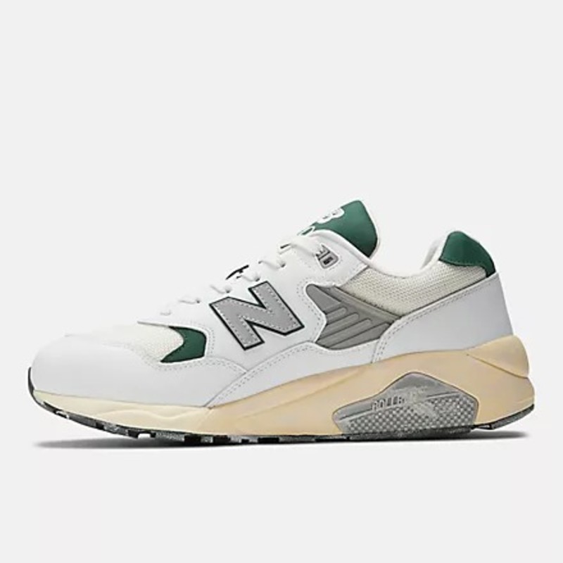 New Balance 580 White and Nightwatch Green | MT580RCA