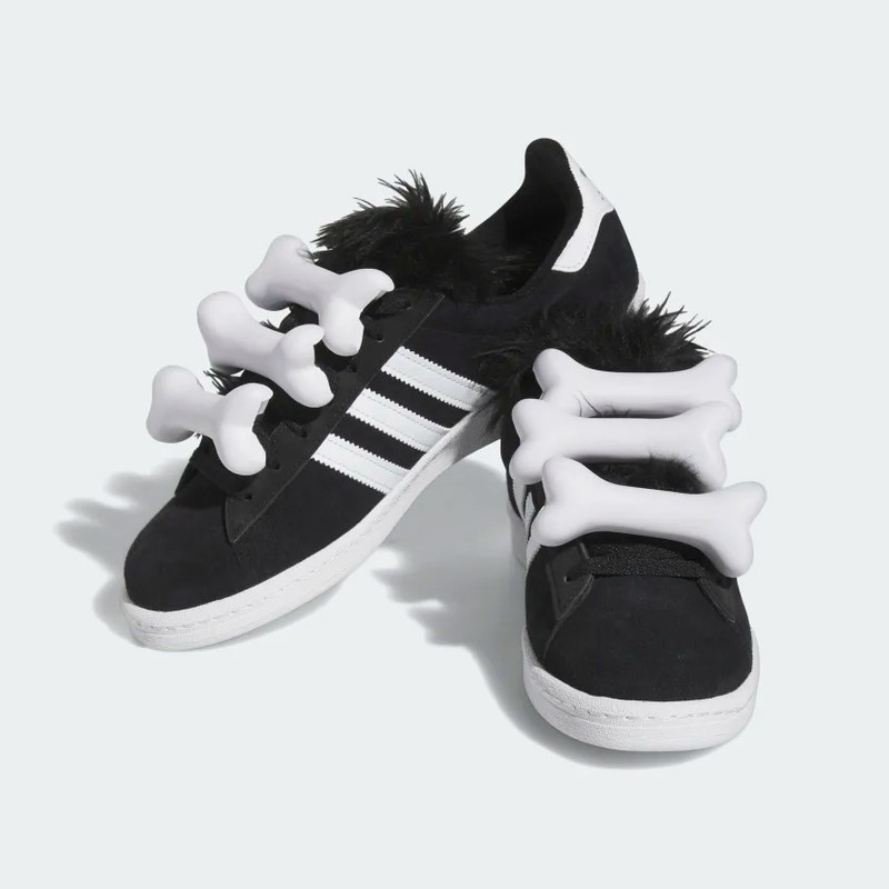 Jeremy Scott x adidas Campus 80 Bones Core Black | HQ4493 Jeremy Scott x adidas Campus 80 Bones Core Black | HQ4493