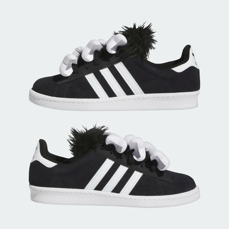 Jeremy Scott x adidas Campus 80 Bones Core Black | HQ4493