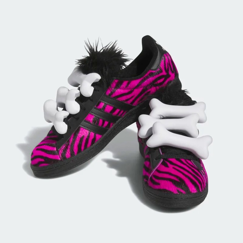 Jeremy Scott x adidas Campus 80 Bones Magenta | HQ4494