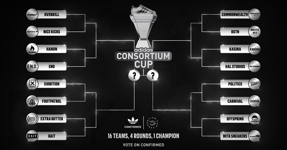 adidas Consortium Cup: 16 Stores, 4 Runden, 1 Champion adidas Consortium Cup: 16 Stores, 4 Runden, 1 Champion