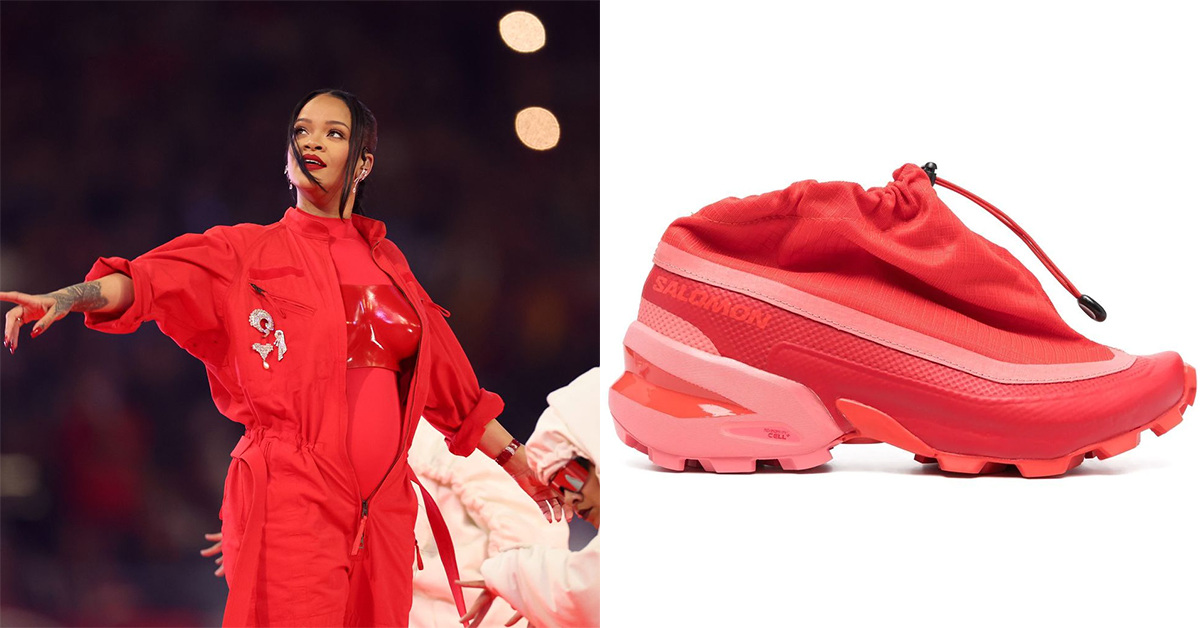 Maison Margiela x Salomon Cross Low: These Shoes Were Worn by Rihanna for the Super Bowl LVII Halftime Show Maison Margiela x Salomon Cross Low: These Shoes Were Worn by Rihanna for the Super Bowl LVII Halftime Show