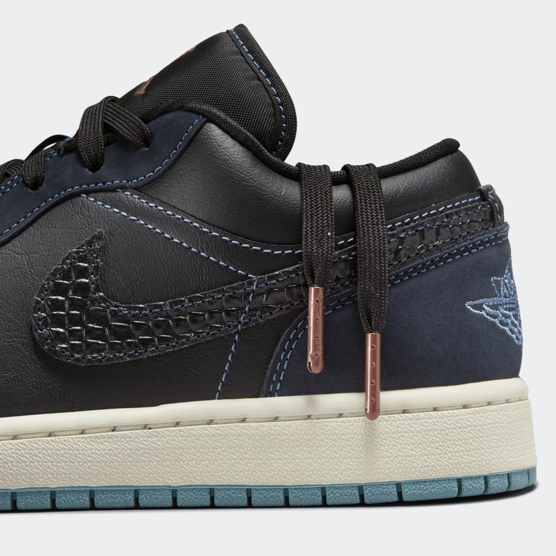Air Jordan 1 Low "Black Snakeskin" | FJ5478-010
