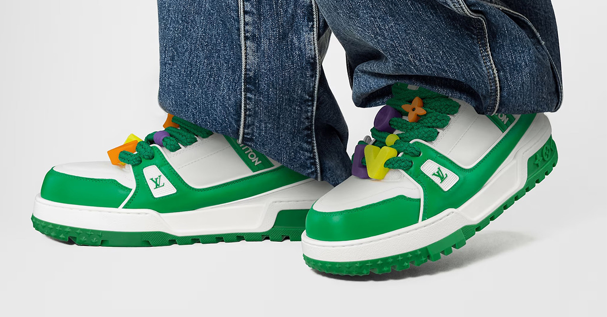 Verspielte Details auf dem neuen Louis Vuitton Trainer Maxi