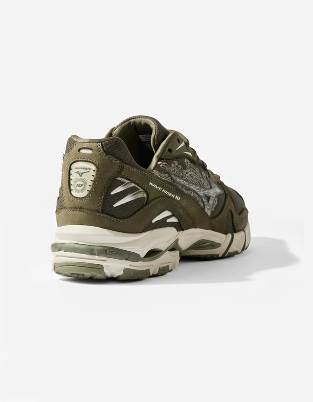 Maharishi x Mizuno Wave Rider 10 Fire Phoenix | D1GD222501