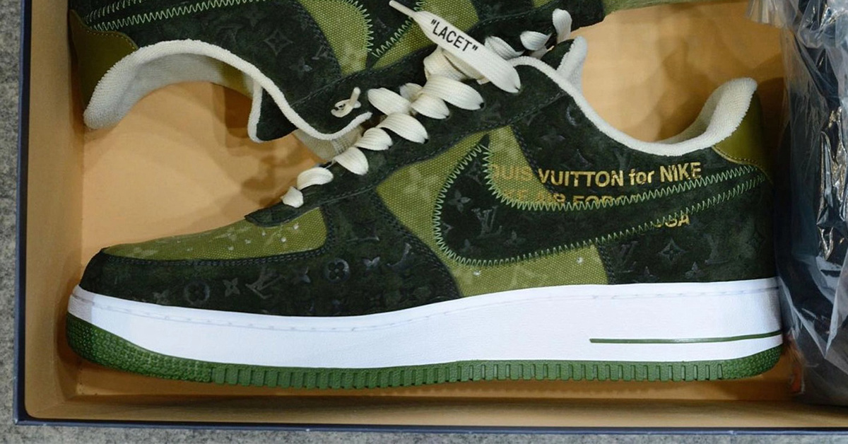 Ein unbekannter Louis Vuitton x Nike Air Force 1 ist aufgetaucht Ein unbekannter Louis Vuitton x Nike Air Force 1 ist aufgetaucht