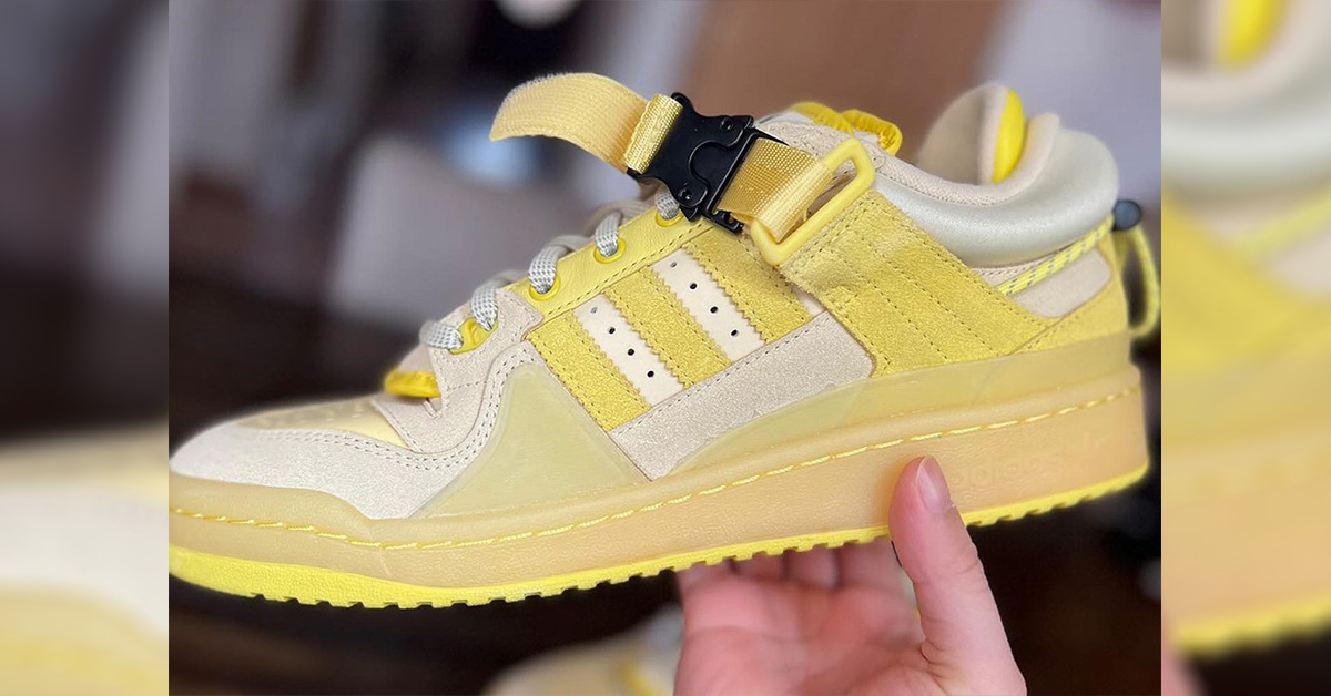 Ein gelber Bad Bunny x adidas Forum Buckle Low wurde aufgedeckt Ein gelber Bad Bunny x adidas Forum Buckle Low wurde aufgedeckt