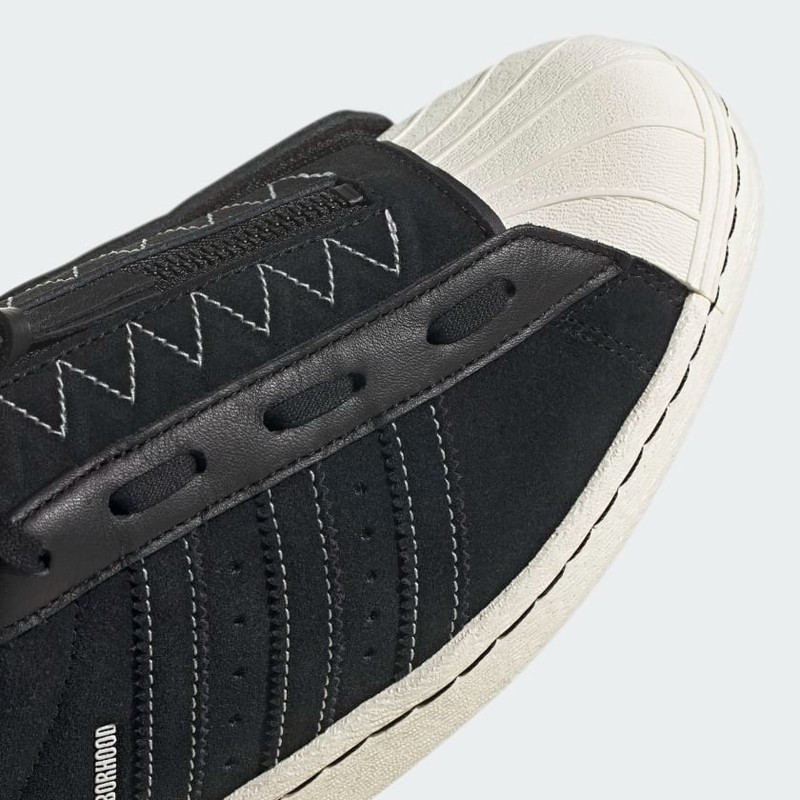 Neighborhood x adidas Superstar 80s "Core Black" | GX1400