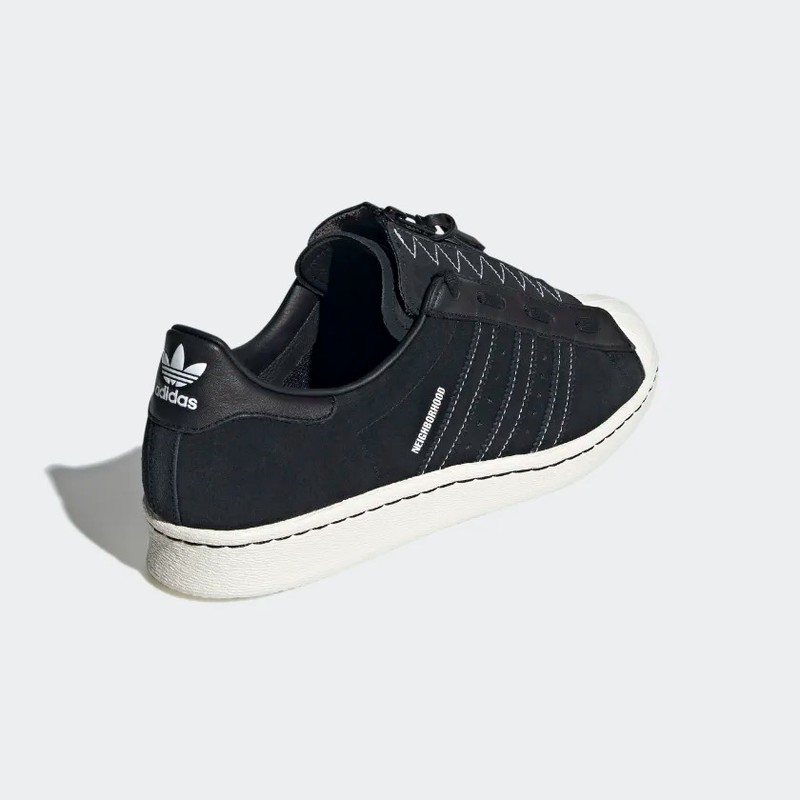 Neighborhood x adidas Superstar 80s "Core Black" | GX1400
