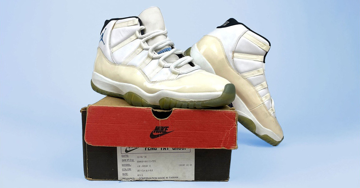 Bei Timeless findet ihr den Air Jordan 11 "Columbia" (Sample) Bei Timeless findet ihr den Air Jordan 11 "Columbia" (Sample)