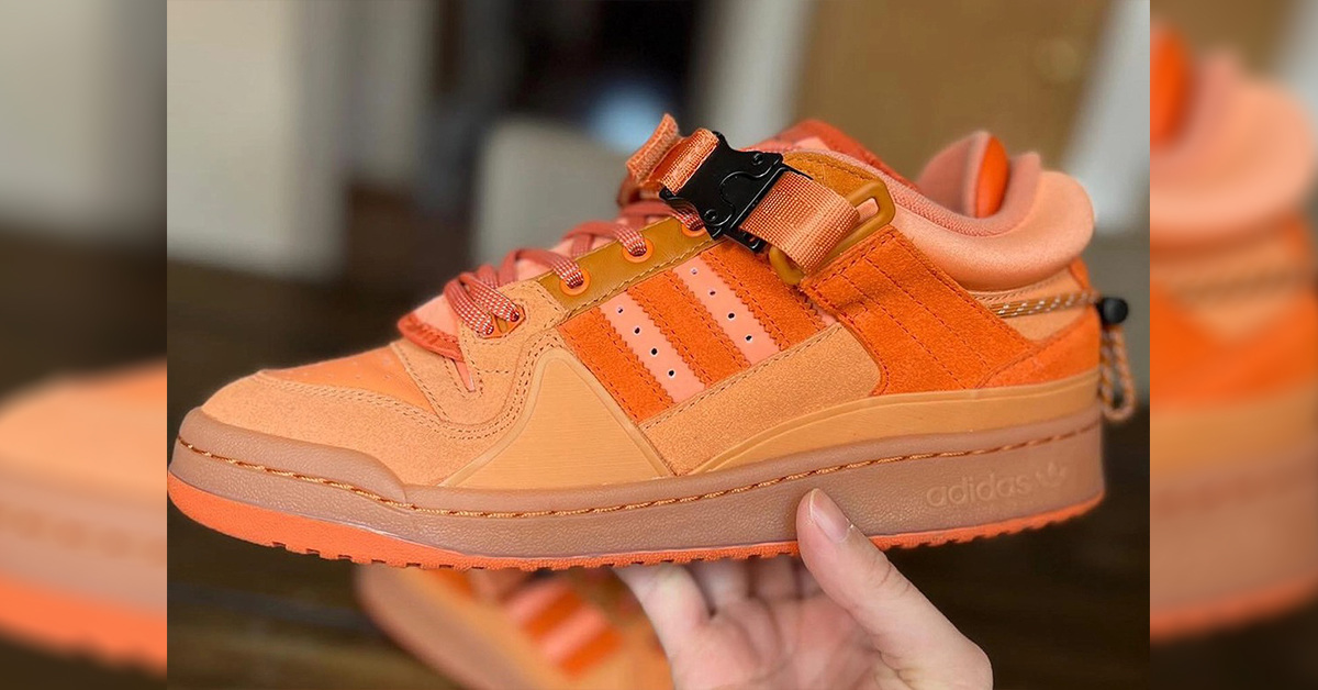 Insider decken ein Bad Bunny x adidas Forum Buckle Low „Orange“ Sample auf