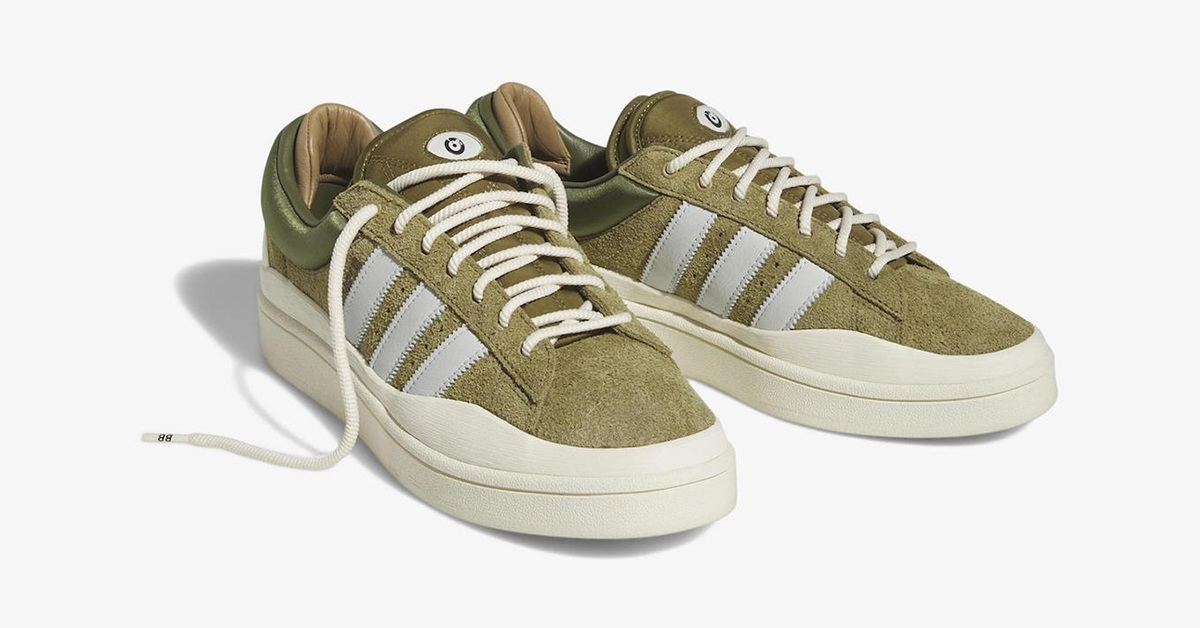 Ein grüner Bad Bunny x adidas Campus Light „Olive“ ist auf dem Weg