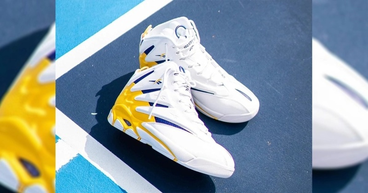 Reebok Brings Back The Blast Lakers-Look Basketball Sneaker Reebok Brings Back The Blast Lakers-Look Basketball Sneaker