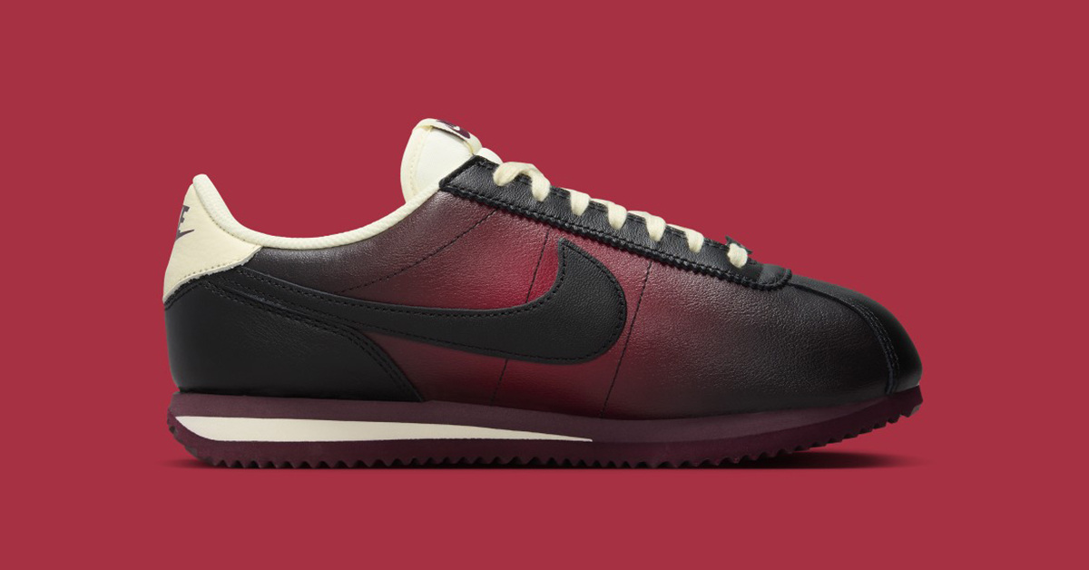 Der neue Nike Cortez mit rot-schwarzem Farbverlauf
