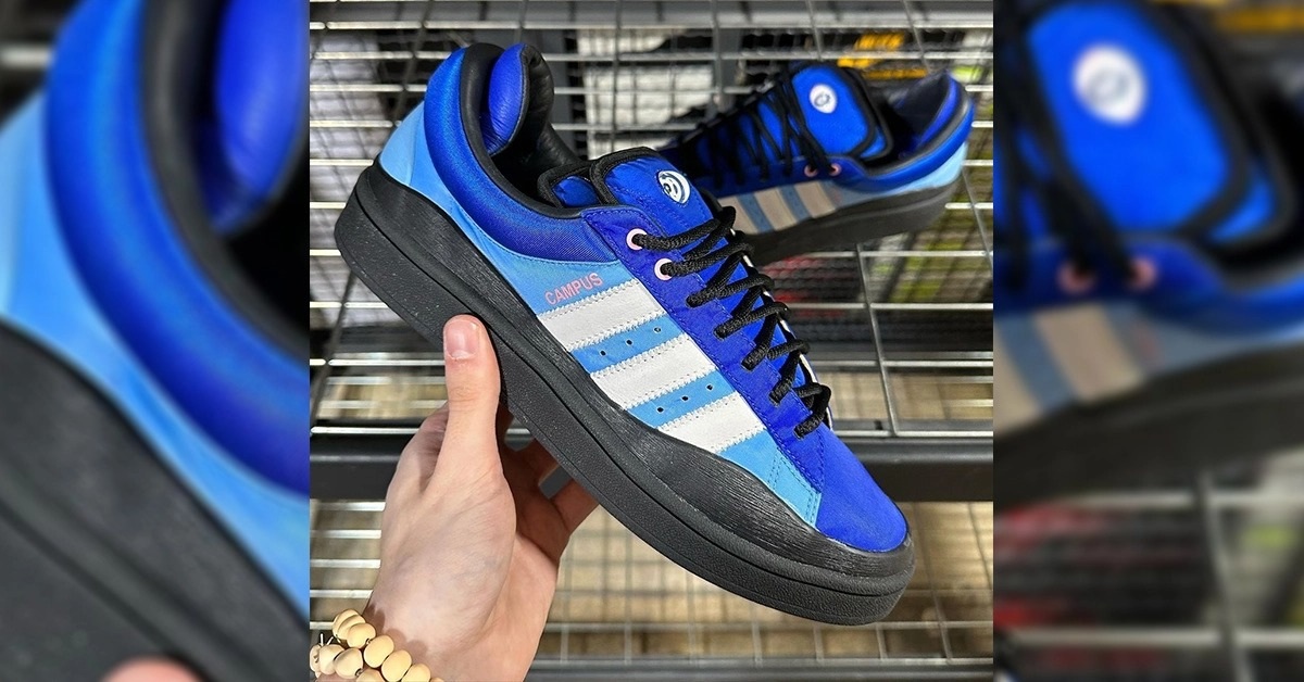 Away from Muted Colours - the Bad Bunny x adidas Campus Light Appears in "Royal Blue"
