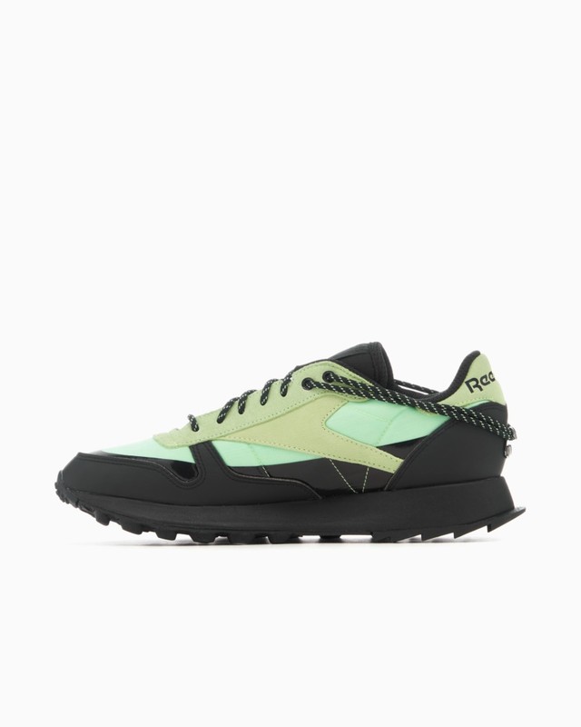 Pleasures x Reebok Classic Leather Trail "Neon Mint" | H06244