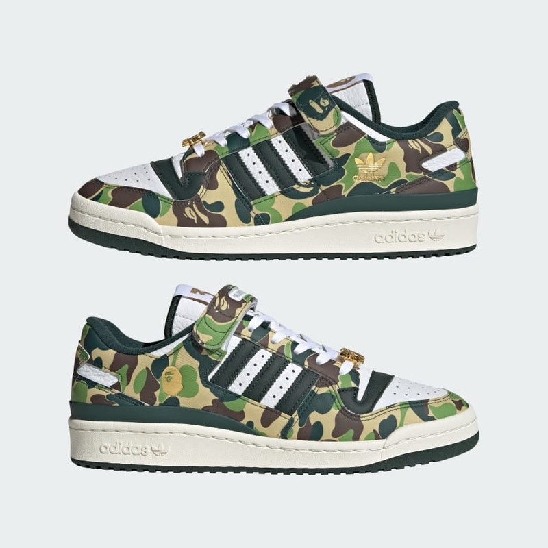 Bape x adidas Forum 84 Low "30th Anniversary - Green Camo" | ID4771