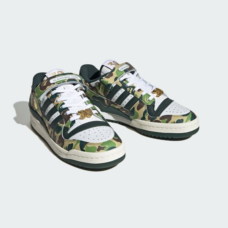 Bape x adidas Forum 84 Low "30th Anniversary - Green Camo" | ID4771