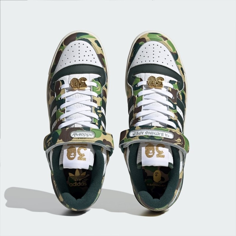 Bape x adidas Forum 84 Low "30th Anniversary - Green Camo" | ID4771 Bape x adidas Forum 84 Low "30th Anniversary - Green Camo" | ID4771